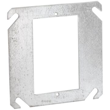 Thomas & Betts 1 Gang Steel Square Flat Outlet Cover (Silver)