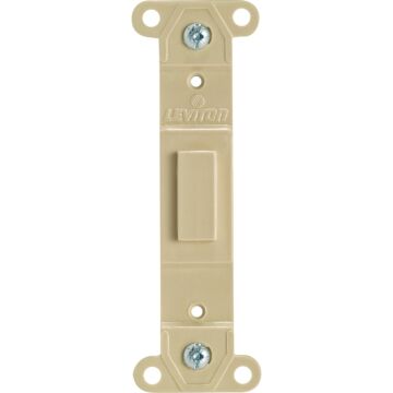Leviton Blank Toggle Wall Plate Insert (Ivory)