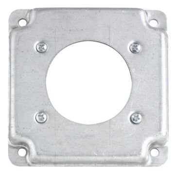 Thomas & Betts Steel Dryer/Range Receptacle Square Box Surface Cover (Silver)