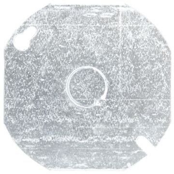 Thomas & Betts Steel Flat Octagon Box Cover (Silver)