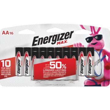 Energizer Max AA Alkaline Battery (16pk)