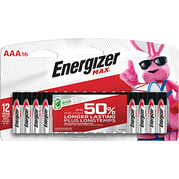 Energizer Max AAA Alkaline Battery (16pk)