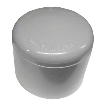 2.445 in 2 in PVC End Cap