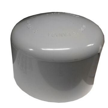 3.05 in 3 in PVC End Cap