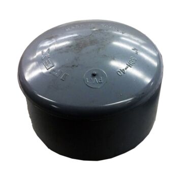 3.26 in 4 in PVC End Cap