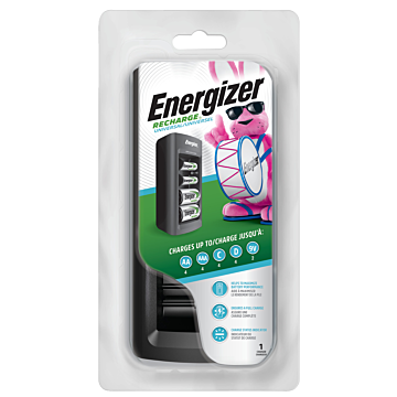 Energizer Recharge Universal Charger for AA, AAA, C, D and 9V Batteries