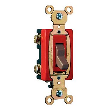 Pass & Seymour Hard Use Specification Grade Switch, Brown