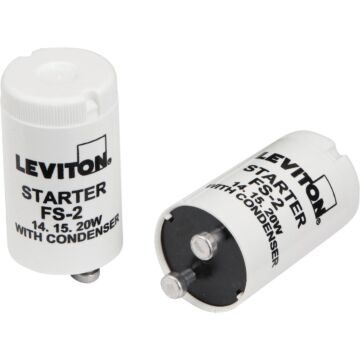 Leviton FS-2 Basic Fluorescent Lamp Starter - 14W/15W/20W