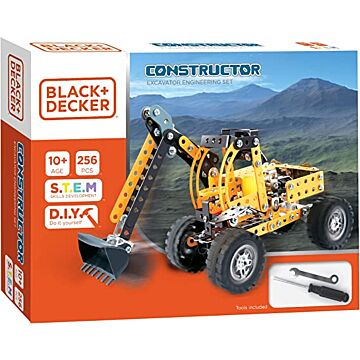 Constructor 10+ 256 Pieces Constructor Excavator Toy Set