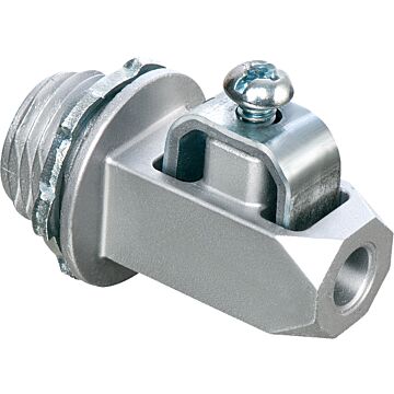 Arlington® Zinc Silver 1/2 in Knockout Grounding Connector