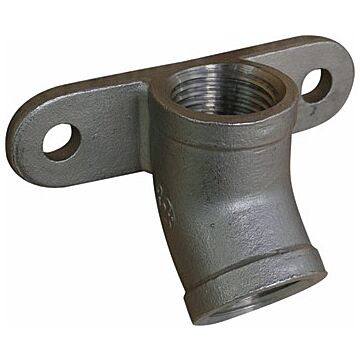 SMB 304 Stainless Steel 1-Piece 45 deg Elbow and Plate