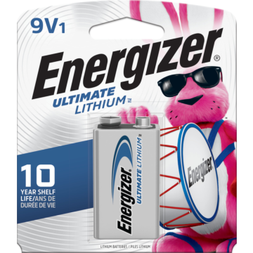 Energizer Ultimate Lithium 9V Batteries (1 Pack)