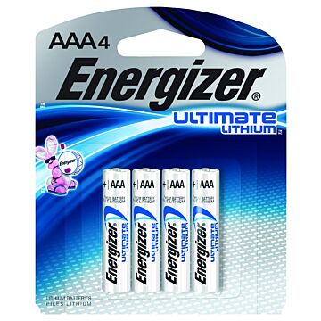 Energizer Ultimate Lithium AAA Batteries (4 Pack)