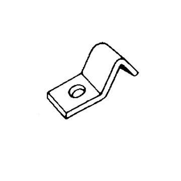 Victor Specialties Steel 1-Hole Clamp - 1/8-3/16 in.