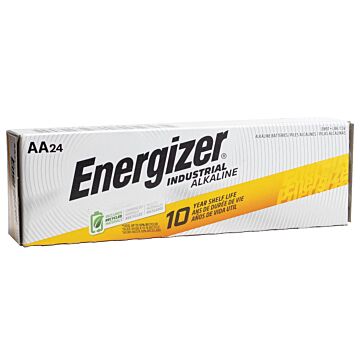 Energizer Industrial AA Alkaline Battery, 24-Pack