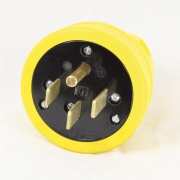 KH Industries Inc 125/250 VAC 50 A SS Straight Flip seal plug