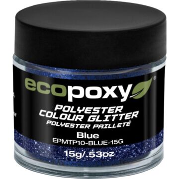 EcoPoxy 15 g Solid Blue Polyester Color Glitter