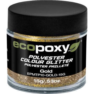 EcoPoxy 15 g Solid Gold Polyester Color Glitter