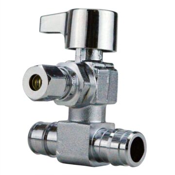 Apollo® Tee 1/2 x 1/2 x 1/4 in PEX x PEX x OD Pipe Tee