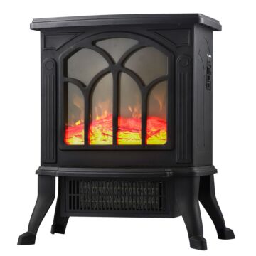 Comfort Glow Freestanding Electric Fireplace Stove Heater - 5,200 BTU