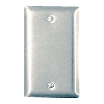 Pass & Seymour 1-Gang Metal Blank Wall Plate (Stainless Steel)