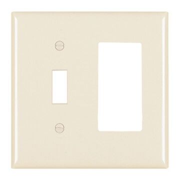 Pass & Seymour Trademaster 2-Gang Nylon Toggle/Decorator Opening Wall Plate (Light Almond)