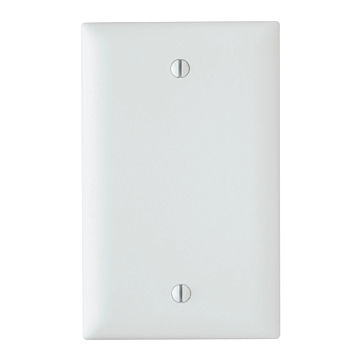 Pass & Seymour TradeMaster 1-Gang Nylon Blank Wall Plate (White)