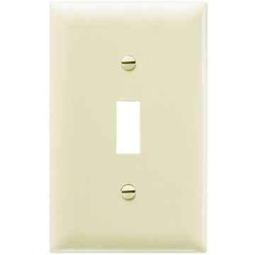 Pass & Seymour TradeMaster 1-Gang Nylon Toggle Opening Wall Plate (Ivory - 10pk)
