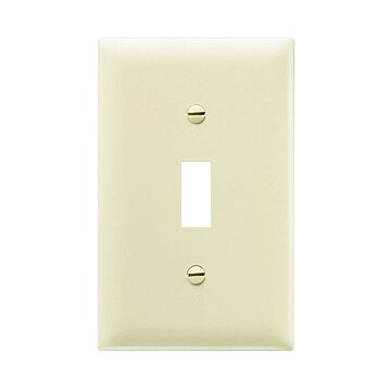 Pass & Seymour TradeMaster 1-Gang Nylon Toggle Opening Wall Plate (Ivory)