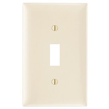 Pass & Seymour TradeMaster 1-Gang Nylon Toggle Opening Wall Plate (Light Almond)