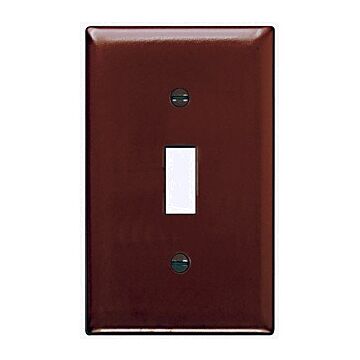 Pass & Seymour TradeMaster 1-Gang Nylon Toggle Switch Wall Plate (Brown)