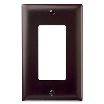 Pass & Seymour TradeMaster® 1-Gang Nylon Decorator Opening Wall Plate (Brown)