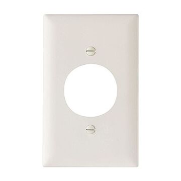 Pass & Seymour TradeMaster 1-Gang Nylon Single Receptacle Opening Wall Plate (Light Almond)