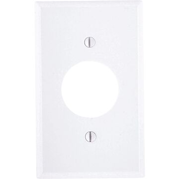 Pass & Seymour TradeMaster 1-Gang Nylon Single Receptacle Opening Wall Plate (White)