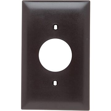 Pass & Seymour TradeMaster 1-Gang Nylon Single Receptacle Opening Wall Plate (Brown)