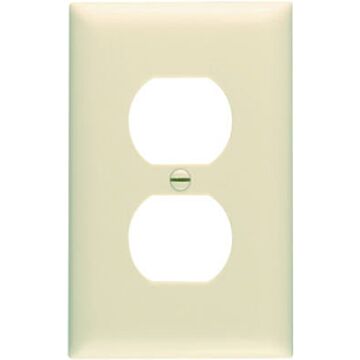 Pass & Seymour Legrand TP8ICP10 Wallplate, 4.68 in L, 2.93 in W, Midsize, 1 -Gang, Nylon, Ivory