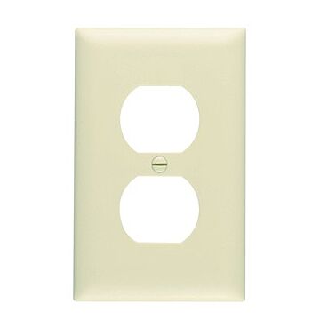 Pass & Seymour TradeMaster 1-Gang Nylon Duplex Opening Wall Plate (Ivory)