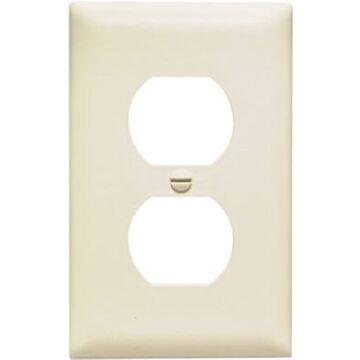Pass & Seymour Legrand TradeMaster TP TP8LACP10 Outlet Wallplate, 5-3/4 in L, 2.35 in W, Mid, 1 -Gang, Nylon, Light Almond