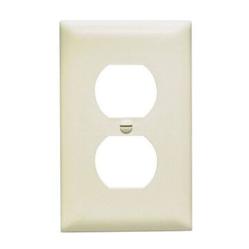 Pass & Seymour TradeMaster 1-Gang Nylon Duplex Opening Wall Plate (Light Almond)