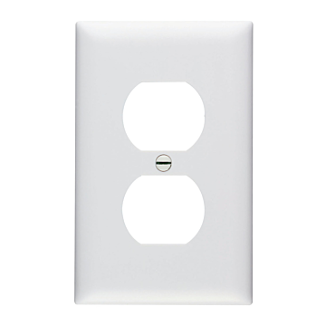 Pass & Seymour TradeMaster 1-Gang Nylon Duplex Wall Plate (White)