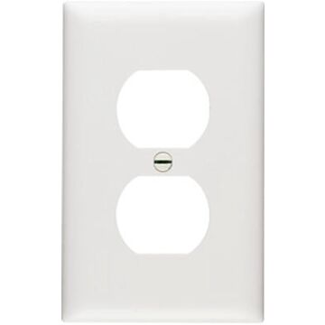 Pass & Seymour Legrand TP8WCP10 Wallplate, 4.68 in L, 2.93 in W, 1 -Gang, Nylon, White