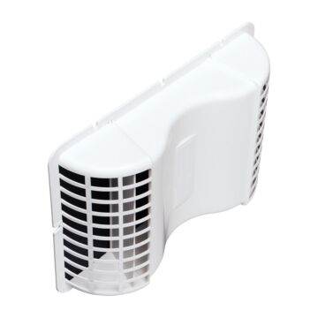 Deflect-O 4" White Plastic Eave Vent