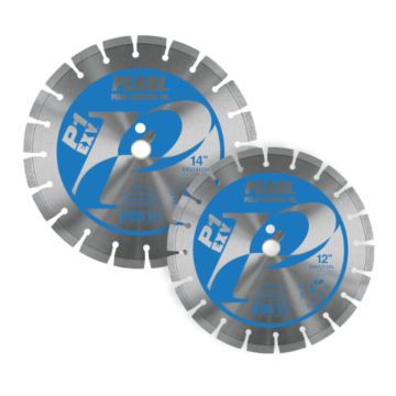 Pearl Abrasives 12 x .125 x 20mm Pearl P1 E x V™ Concrete & Masonry Segmented Blade, 12mm Rim