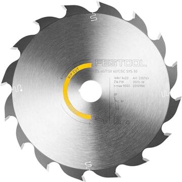 Festool 168 mm 1.2 mm 16 Tooths Rip Cut Circular Saw Kit
