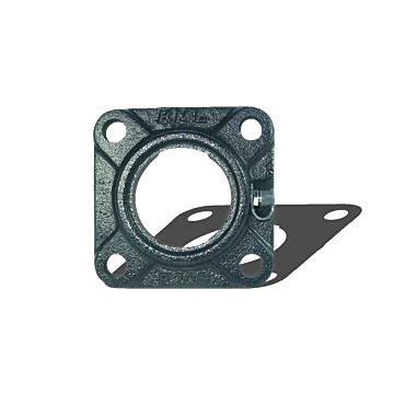 KML 1/2 in 4-1/64 in 5/8 in 4-Bolt Normal Duty Flange Housing with Set Screw Locking