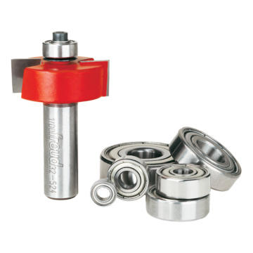 Freud Tools flush, 1/8",1/4",5/16",3/8",7/16",1/2" Depth Rabbeting Bit with Bearings