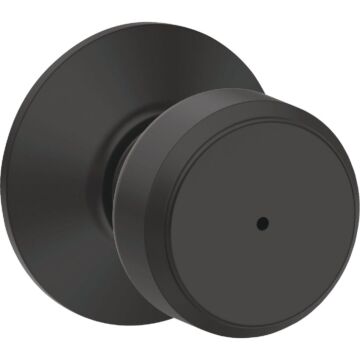 Schlage Bowery Knob Matte Black Bed & Bath Lock