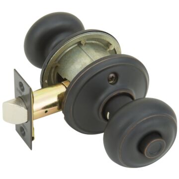 Schlage Georgian Aged Bronze Bed & Bath Door Knob