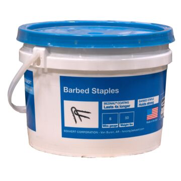 2 in Leg Length Bezinal coated Double Barbed Staple