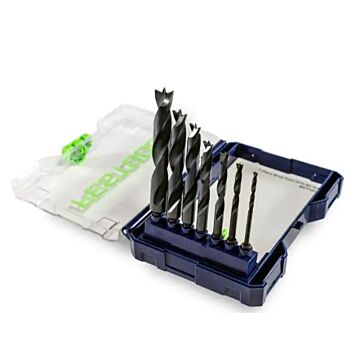 Festool Brad Point Drill Bit Set BKS D 1/8''-1/2'' CE/W/7